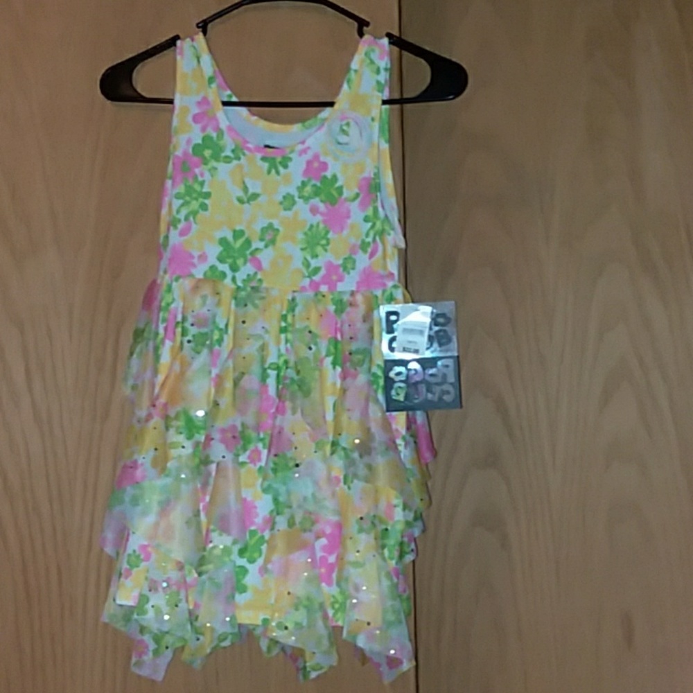 Kids flowery dress shirt